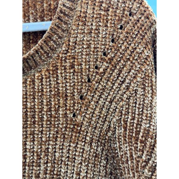 Women's Brown red rose XL sweater extremely soft - Picture 7 of 9